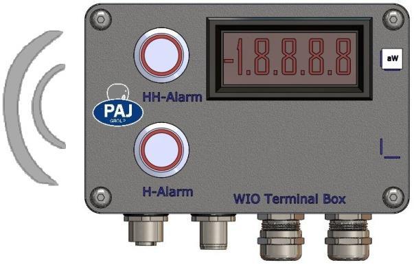Technical Data Terminal Box Alarm Buzzer Output Analogue output Digital output Input Supply nominal voltage 24V DC ± 10% Max. residual voltage ripple 10% Maximum Load current Max.