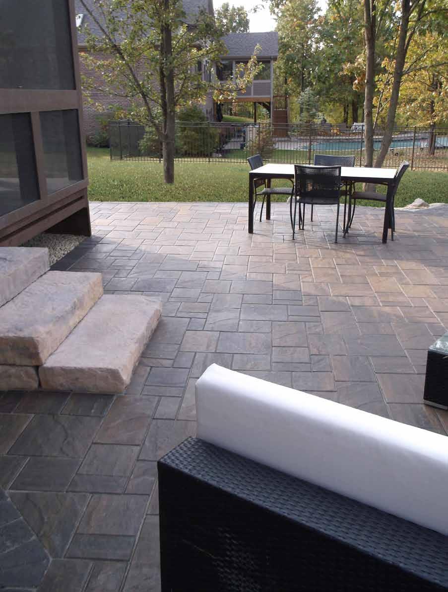 NEW FOR 2016 TRANQUILITY Tranquility pavers evoke crisp,