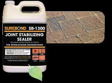 SEALERS, CLEANERS & ADHESIVES Joint sand stabilizing sealers perform two tasks at once.
