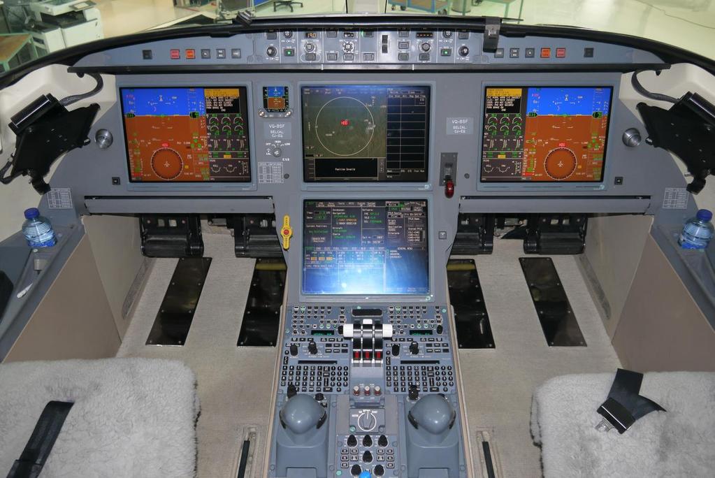 AVIONICS & COCKPIT AVIONICS: Honeywell EASy II Avionics Suite AIR DATA COMPUTER: Goodrich Smart Air Data Probes (4) AUTOMATIC DIRECTION FINDER: Dual Honeywell DF-855 AUTOTHROTTLES: Dassault