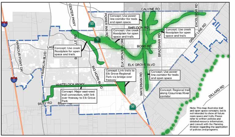 PTO-16-Action 1 Involve the Elk Grove CSD in the identification of appropriate open space and trails corridors which could be identified in this General Plan and the Elk Grove CSD s Master Plan.