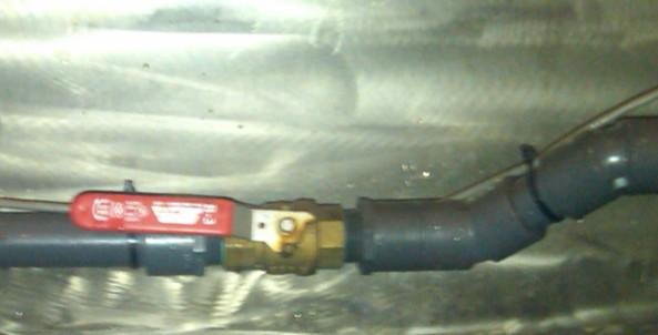 ¼ way). 3. Ensure that the 1 manual brass dilution valve is fully open. 1 Brass dilution valve 4.