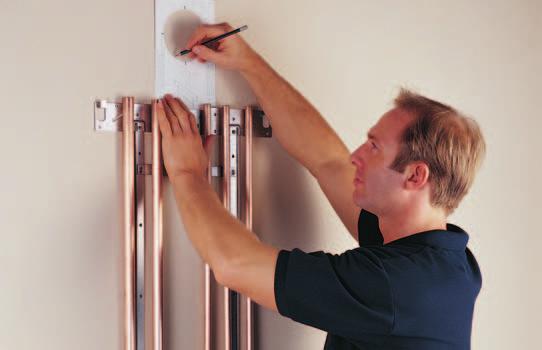 A pre-fixing jig simplifies installation and allows all pipework to be connected and tested without the need for the boiler on site.