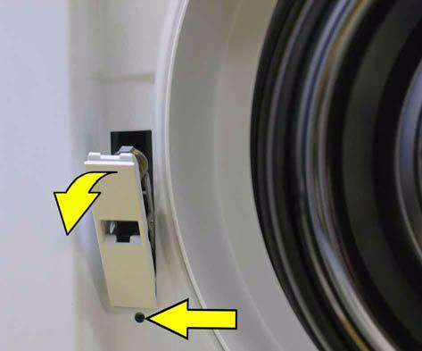 11.3 Door interlock Remove the screw which fits it, lower it