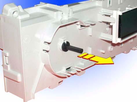 Removing the selector pin After removing the main board it is possible to remove the selector pin positioning to OFF and