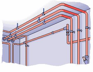 Technical installation as heating and domestic hot water must always be insulated according to the Building Regulations.