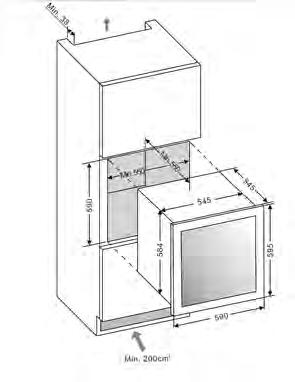 INSTALLATION DRAWINGS BUILT-IN COLUMN For an easy and quick installation, you will find here all drawings for AVINTAGE TM built-in column wine cabinets.