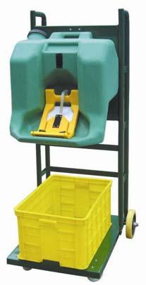 mould 3 Color:green 4 Capacity:8 gallon 5 Flushing time: Over 15minutes Small Handcart Portable Eye Wash P/N 804007 1 Can move to any