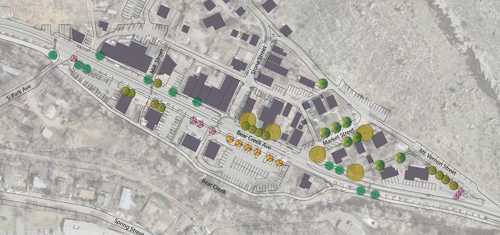 Master Street Tree Plan Increasing tree canopy along street corridors provides both environmental and social benefits that include: air temperature reduction, improved air quality & aesthetics,