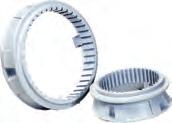 Mechanical seal with highly wear resistant hard metal seal rings and rubber bellows secondary gasket.