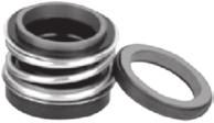Materials: Rotary seal ring Stationary seal ring Bellows O-ring Metal parts silicon carbide silicon carbide acrylonitrile-butadiene rubbers (NBR) acrylonitrile-butadiene