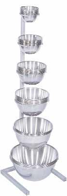 Stain, heat, and chip resistant polyethylene. TOOLS & GADGETS MIXING TOOLS & BOWLS best seller STAINLESS STEEL MIXING BOWLS 7325 0.5 qt. 6 per case 0-30734-07325-4 7326 1.25 qt.