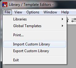 This can be done by the following steps: Launch Trane TRACE Enter the library editor by selecting Libraries from the menu bar and then