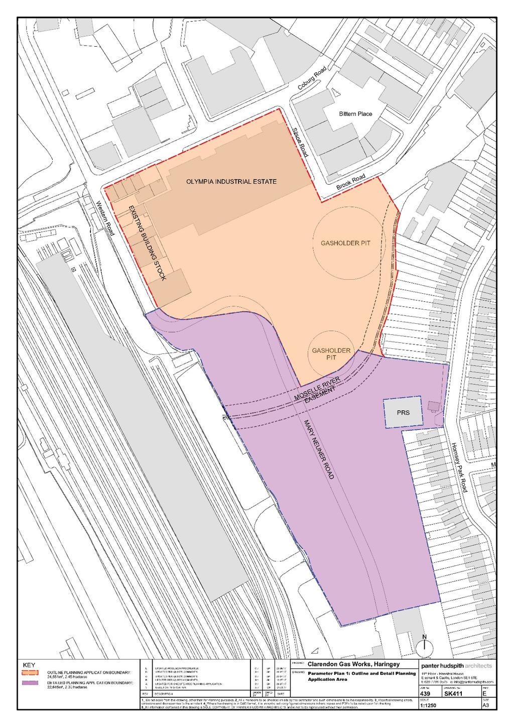 The submitted planning application is a hybrid application (the Application ) and comprises an Outline Component for the northern part of the Site (approx. 2.