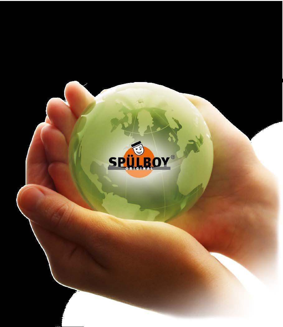 Our contribution to a greener world. Sustainable success for you! This is what Spülboy stands for Perfect hygiene and cleanliness as well as pioneering ecological friendliness.