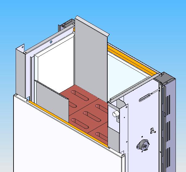 Remove the top and the side left and right screws from the top front panel (C). 9. Remove the top front panel with both top front insulations. 8. 8. C 8.