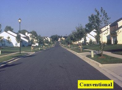 Conventional Planning and Design Style of suburban development over the past 50 years Generally involves larger lots Clearing and grading of