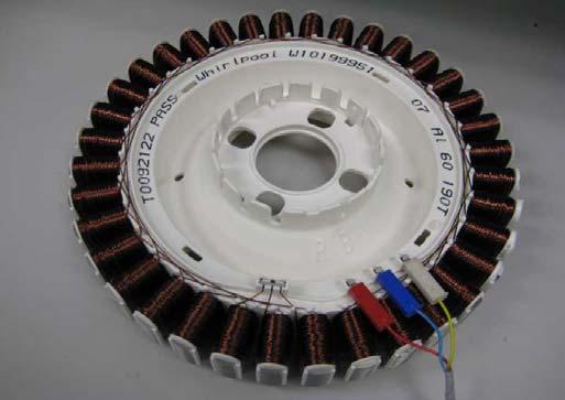 3.8 Motor 3.8.1 Stator The stator used is not interchangeable with any previous phase or series of machine.