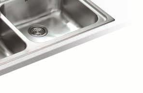 Galassia 900 Galassia GAX 621 Stainless Steel sink & Davos J Chrome tap Model will not accommodate taps with 