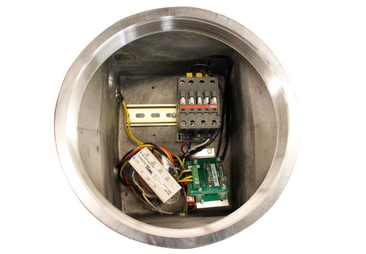 3. The internal grounding terminal in the control enclosure shall be used as the equipment grounding means.