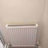 radiator with thermostat control valve One ceiling mounted