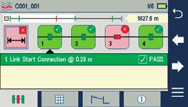 Saving, Recalling and Uploading Test Results To Save Test Results 1. 1 While in the Results view, touch Menu soft key. 2.