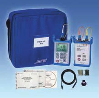 Fiber Optic Loss Test Kits (continued) SMLP4-4 Single-mode/Multimode Test Kit with Wave ID and Set Reference The SMLP4-4 test kit combines the OPM4-2D optical power meter and OLS4 integrated LED and
