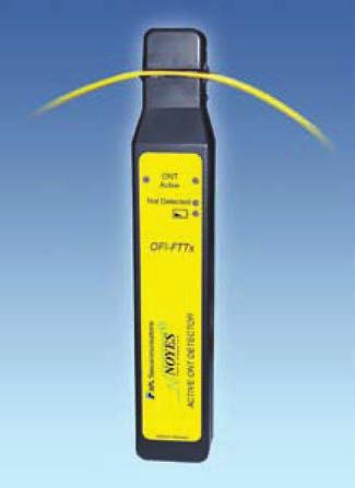 OFI-FTTx Active ONT Detector The OFI-FTTx is a rugged, hand-held optical fiber identifier designed to identify the presence or absence of an active Optical Network Terminal (ONT) on FTTx F2 fibers at
