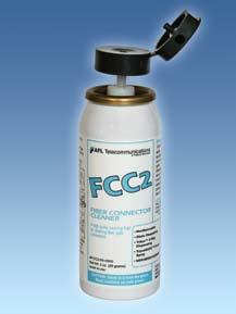 FCC2 Fiber Connector Cleaner FCC2 is a nonflammable, environmentally safe, residue-free solvent engineered to clean fiber connector end-faces.