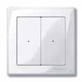 ARGUS presence detection system Side controller Plus, 2-gang, complete unit Colour MTN51290319 Polar White, Glossy In M-SMART design. For triggering all ARGUS Presence Master.