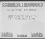 13 IRLDS II User Interface Setup Programming 13.1. Setting the Clock From the top level System Screen press the key adjacent to the date/time field to go to the Clock Setup Screen.