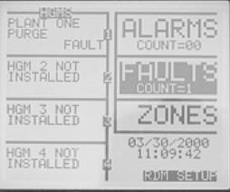 Figure 17-7 - System Screen (Fault Mode) 52