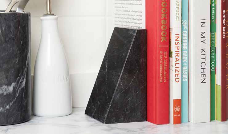 MARBLE BOOKENDS 48746 Set of 2 0-30734-48746-4 Crafted from marble for durability and beauty