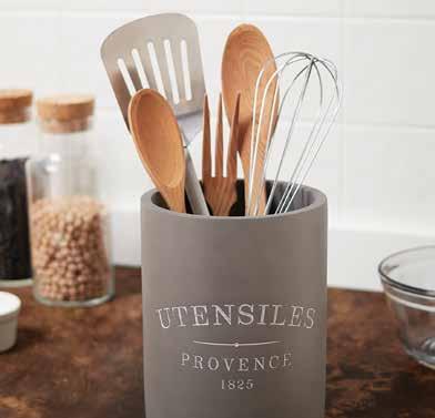 5" Store kitchen utensils or use as a centerpiece for