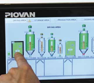 Software To integrate, monitor and program all the auxiliary units from a remote PC, Piovan develops software systems, both with standardised platform and in