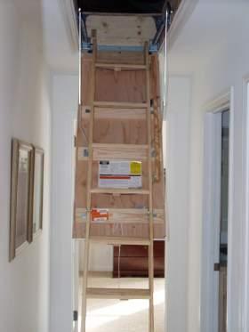 Attic Access with Stairwell - Shown with