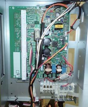 remove the heat sink from control board assembly. (The heat sink can be removed with the heat sink duct attached.