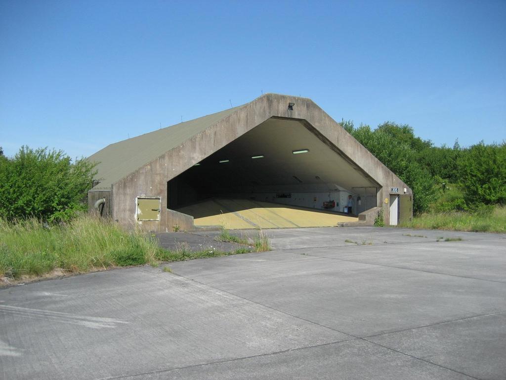 A shelter for fighter airplanes