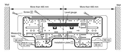 10.2. Indoor Unit 10.2.1. How To Fix Installation Plate The mounting wall is strong and solid enough to prevent it from the vibration.