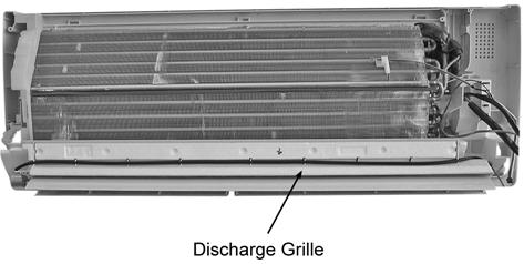 8 16. Pull out the Drain Hose (behind the Discharge Grille) from