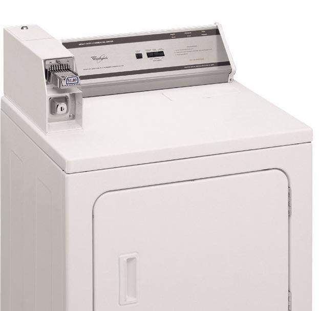WHIRLPOOL BRAND COMMERCIAL DRYERS 1 3 HP MOTOR 1 3 HP motor with overload protection.