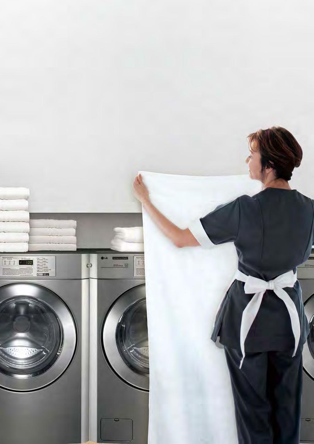 Stylish The LG Commercial Laundry System will captivate people with its modern and streamlined design.