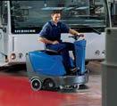 FLOORTEC R 360 - Ride-on sweepers w/manual dump Powerful vacuum motor and large lter for continuous dust free sweeping Two side brooms for wide sweeping path Quick and easy change of lters, main and