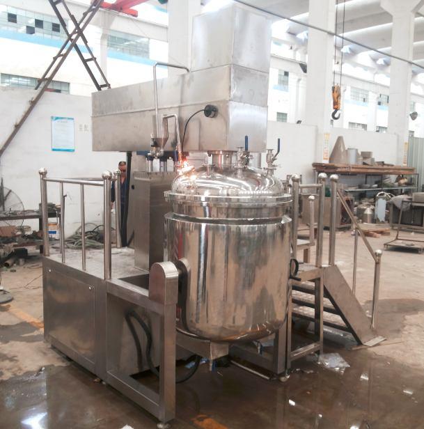Chapter 1 - Main Structure Structure statement YX-VME350L vacuum emulsifying unit is mainly consisted of main pot, grease pot, water pot, electric control