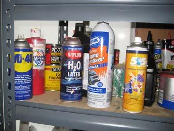 4 AEROSOL CANS Individual Actions: Contact facilities for processing of spray cans. Petroleum based propellants and listed contents are considered hazardous waste.
