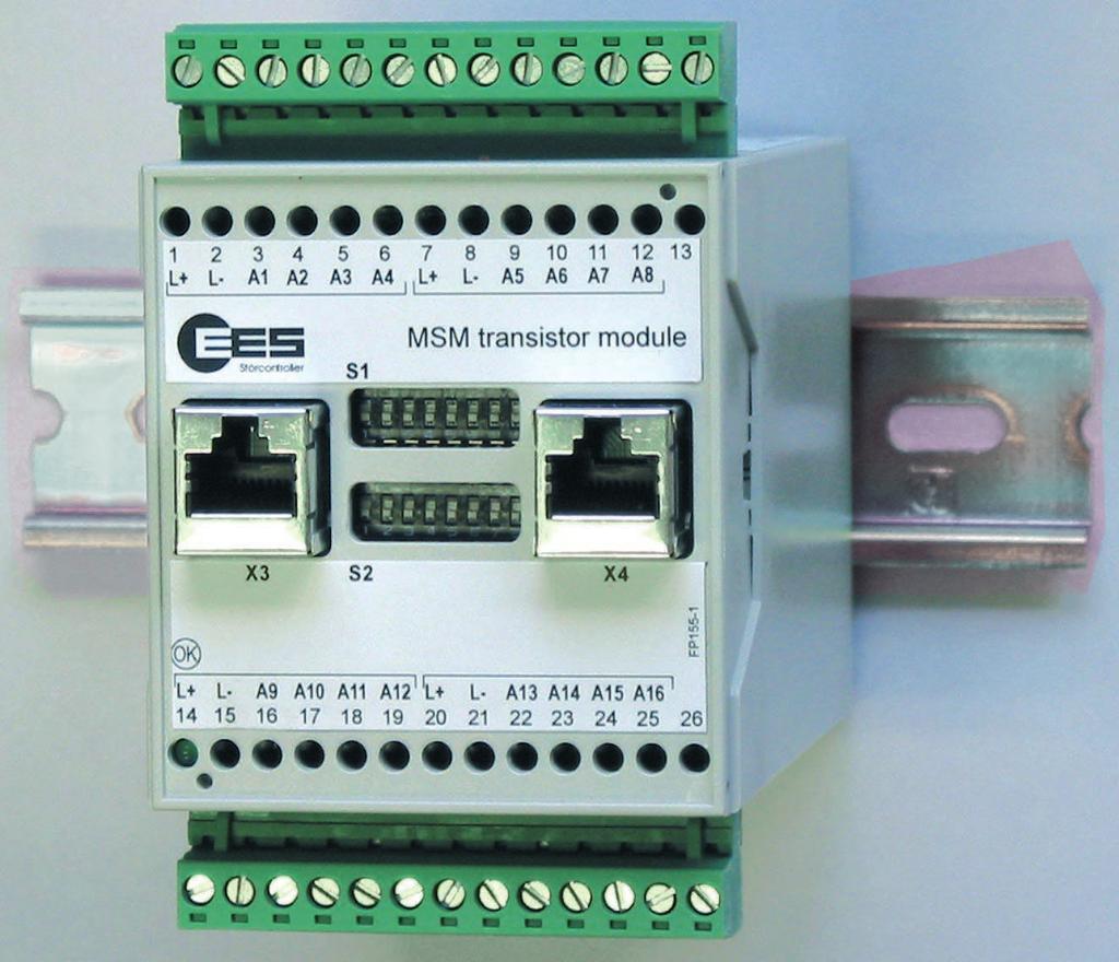 LED-display of the fault annunciator possible On option relay groups available as NC and / or NO - contacts Signal voltage and supply voltage range 12 V.