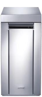 SMEG OSMOSIS TREATMENT UNIT ELIMINATES SALTS, ORGANIC SUBSTANCES AND BACTERIA FOR OUTSTANDING HYGIENE AND SPARKLE The osmosis treatment unit employs reverse osmosis to produce demineralised and