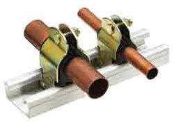 Cushion Clamps Cushion Install + Clamps Get a grip Cushion Clamps are the industry-established method of supporting copper refrigerant tube, especially for multiple pipe runs.