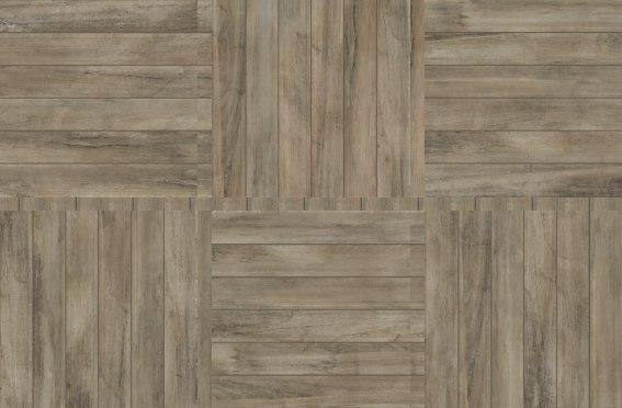 Vecchia OUT NATURALE COLLECTION - WOOD 7mm Porcellanato Vecchia Ipê 50 x 100cm 1056 LE2 4 faces Rectified with Granilha and Relief LE 2 Outside uncovered areas 60 x 60cm The Deck line combines the