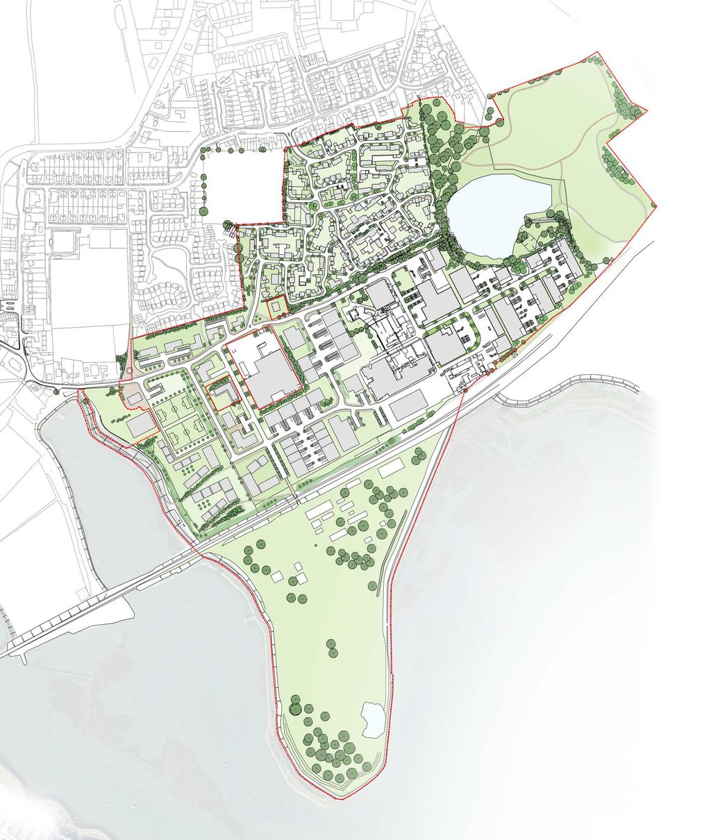 7.0 THE INDICATIVE MASTERPLAN Potential footpath link Extension of existing playground New and improved footpaths Potential for small scale Retail / Doctors / Dentist etc